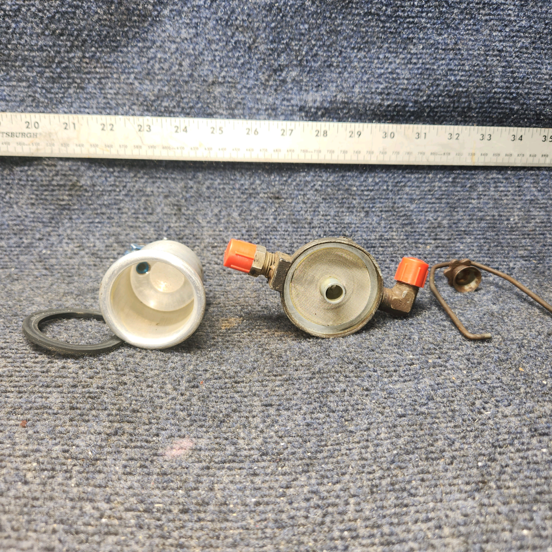 Used aircraft parts for sale, 63839-003 Piper PA28-140 Fuel Gascolator Assy. / Strainer