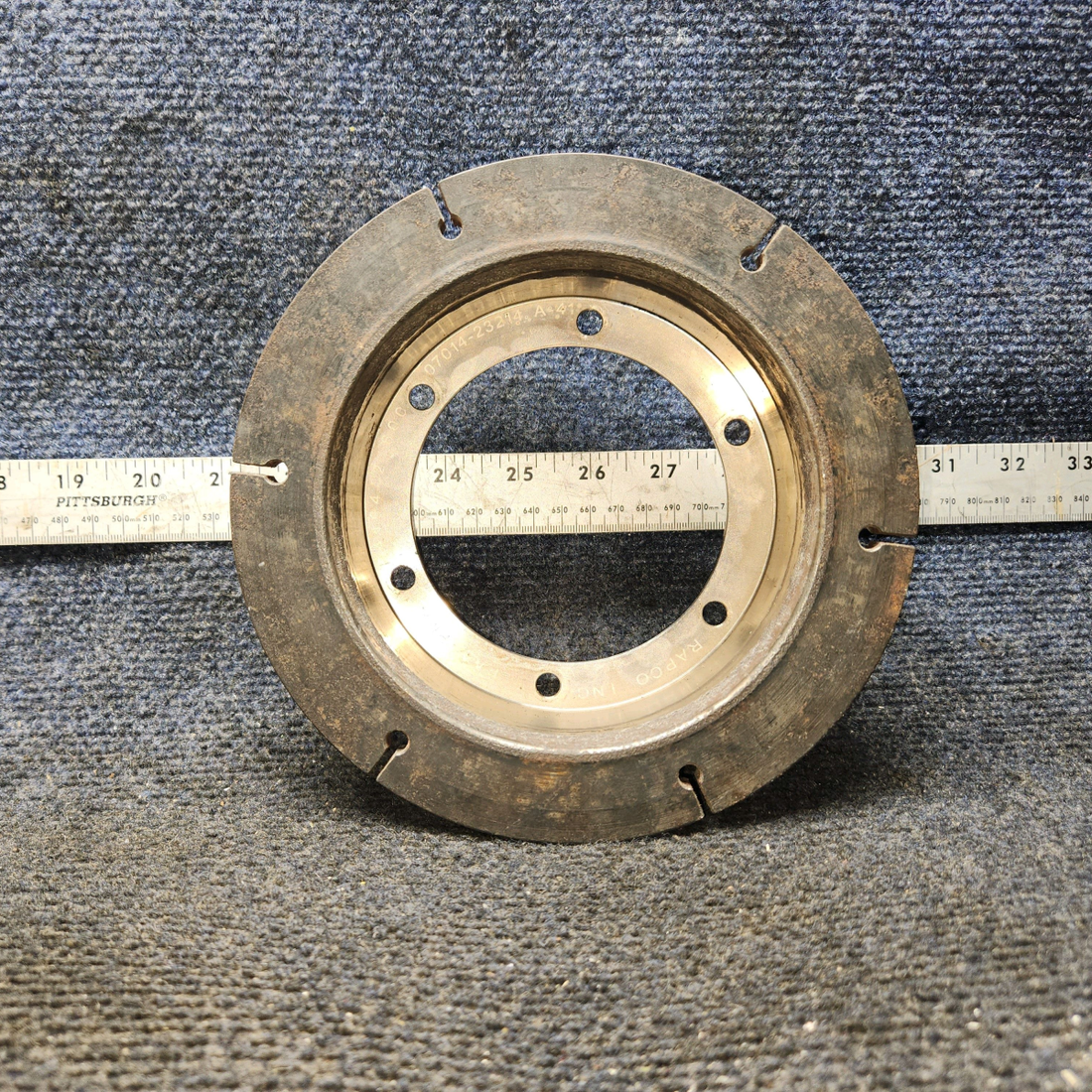 Used aircraft parts for sale, RA164-21600 Rapco Inc. Piper PA32RT-300 Slotted Brake Disc (0.428")