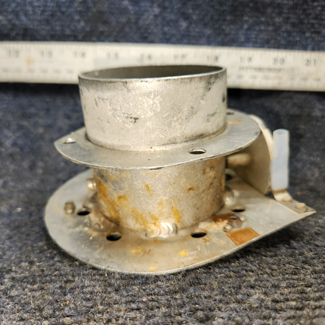 Used aircraft parts for sale, 68416-003 Piper PA28-161 Cabin Air Vent Valve Assembly - RH (Bent)