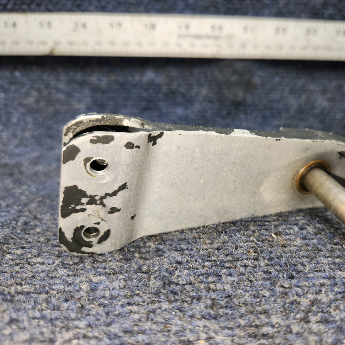 Used aircraft parts for sale, 76407-003 PIPER PA28RT-201 BellCrank Nose Wheel Steering Assy