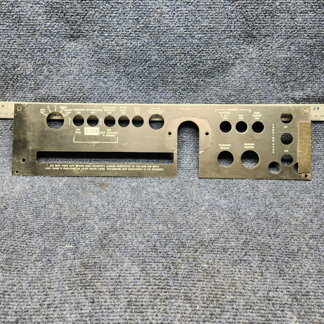 Used aircraft parts for sale, 169-324073-1 Beechcraft C23 SUNDOWNER PANEL INSTRUMENT SUB