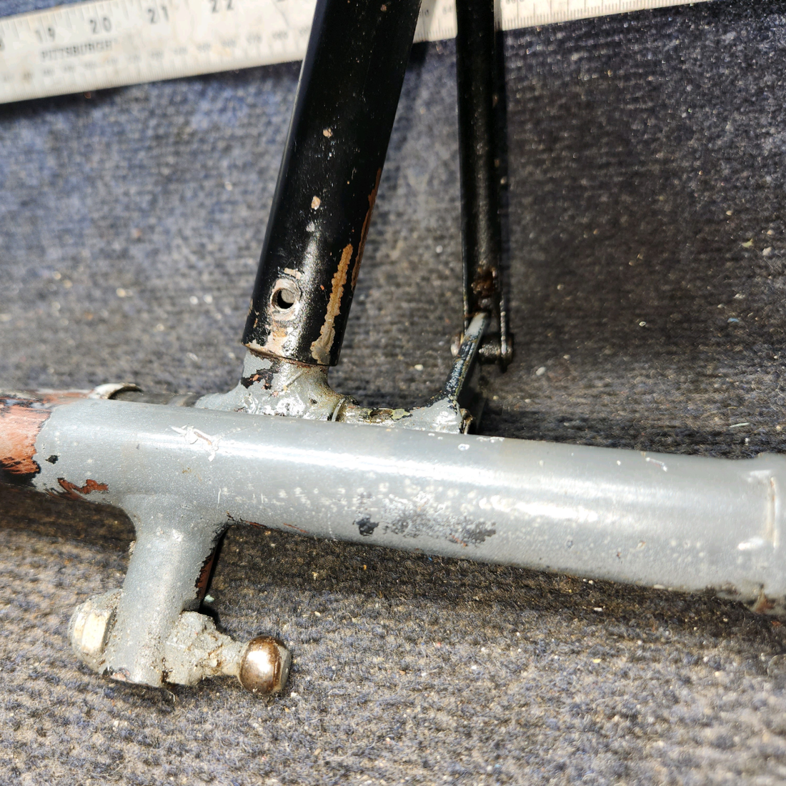 Used aircraft parts for sale, 0411306-14, 0411306-13 Cessna 172E Brake & Rudder Pedal Bar Assembly