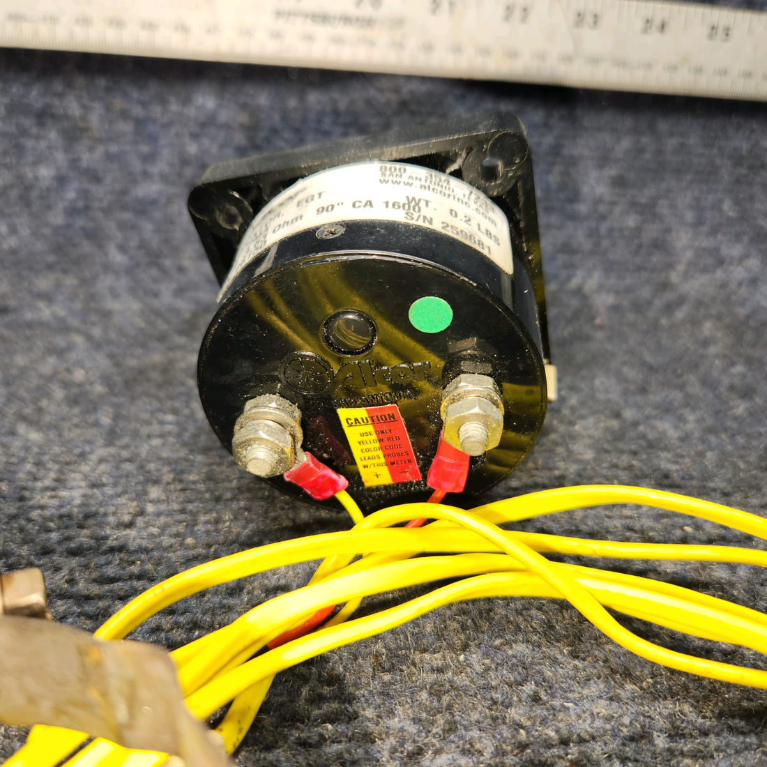 Used aircraft parts for sale, 46150 Beechcraft A24R Alcor EGT Indicator W/ Probe