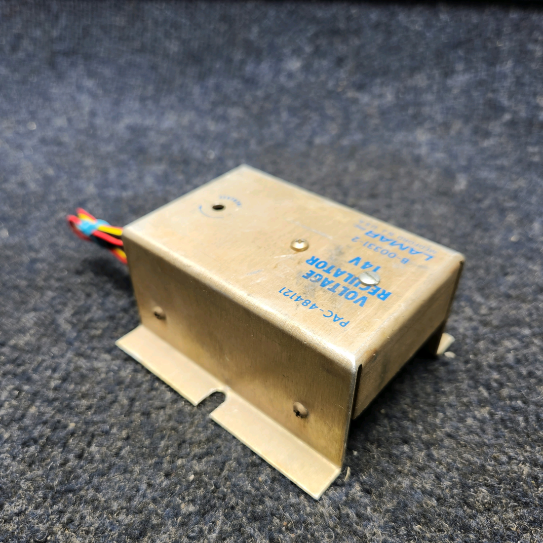 Used aircraft parts for sale, B-00331-2 Lamar Texas Several LAMAR VOLTAGE REGULATOR (VOLTS: 14) (OHD)