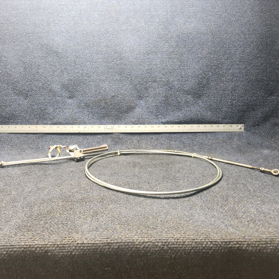 Used aircraft parts for sale, 50‑389012‑11 BEECHCRAFT 95-55B Engine Throttle Control Assembly – LH/RH, 124"