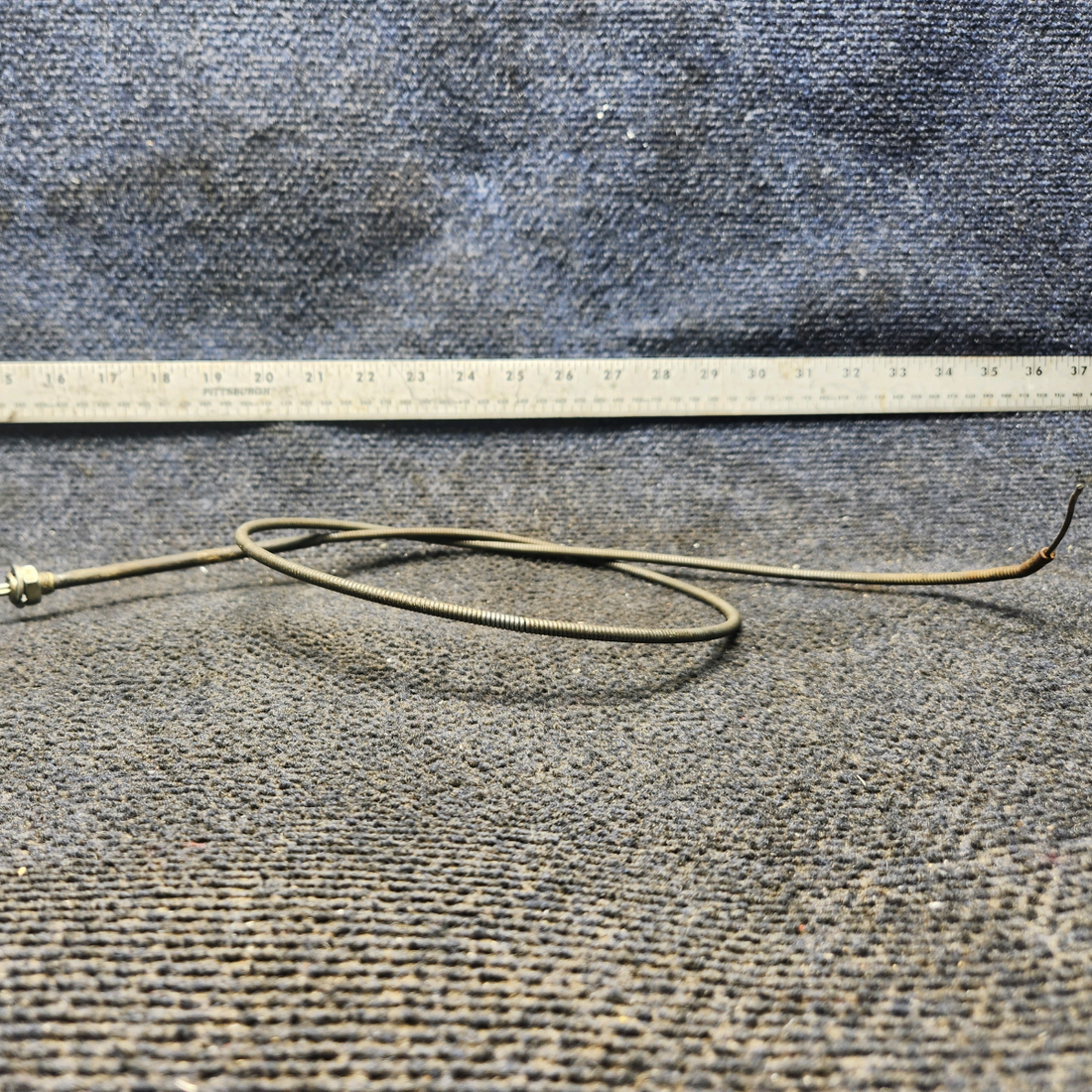Used aircraft parts for sale, S1224-1 Cessna 172E Carburetor Heat Cable Assembly (Length: 47")