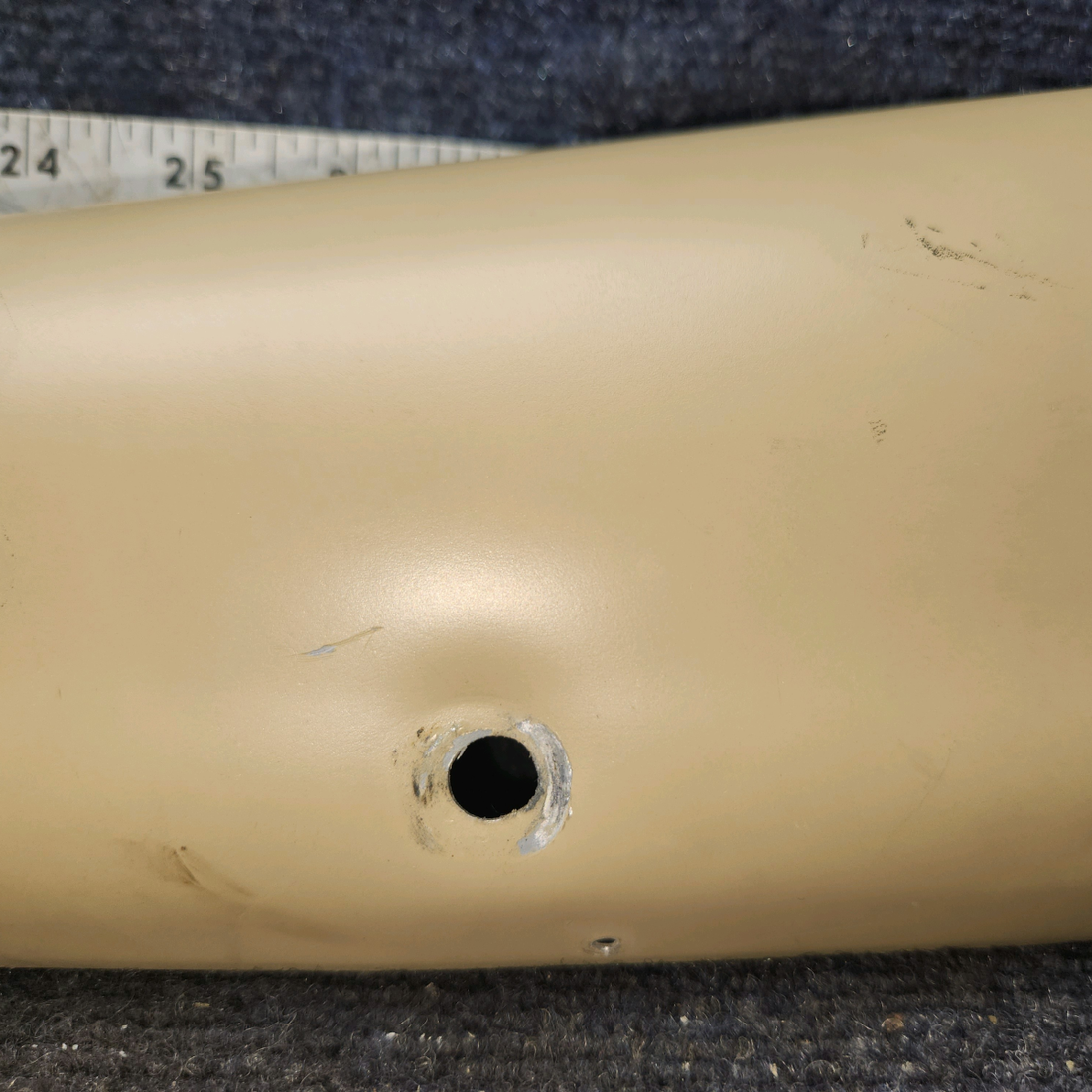 Used aircraft parts for sale, 0511137-13 Cessna 172 Doorpost Cover LH With LED Map light.