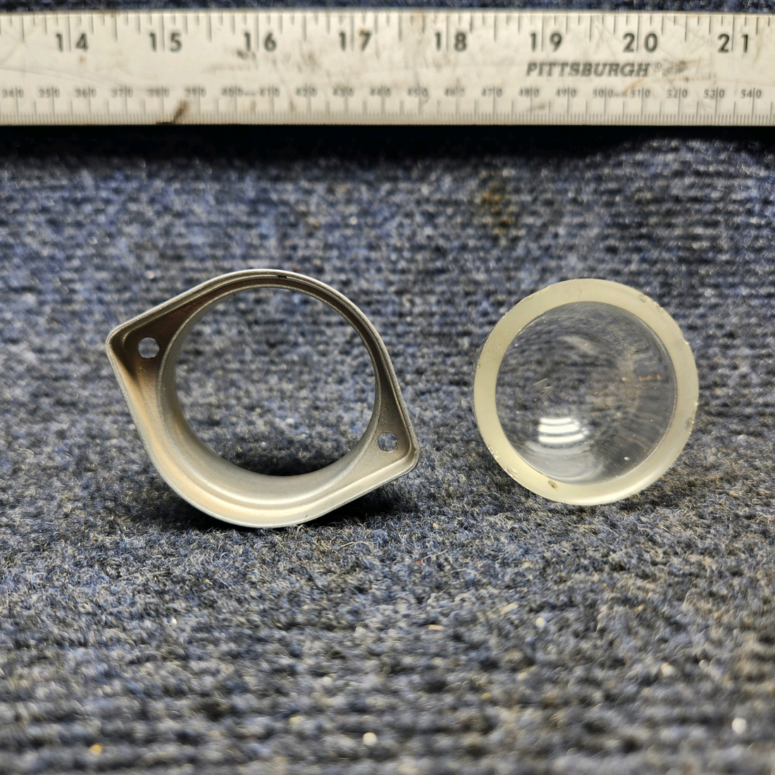 Used aircraft parts for sale, Wa45131 WHELEN CLEAR GLASS REPLACEMENT LENS