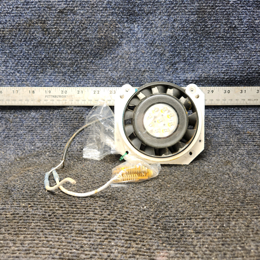 Used aircraft parts for sale, 0423542-6 Cessna 172 Bracket Assy Landing Light With LED light