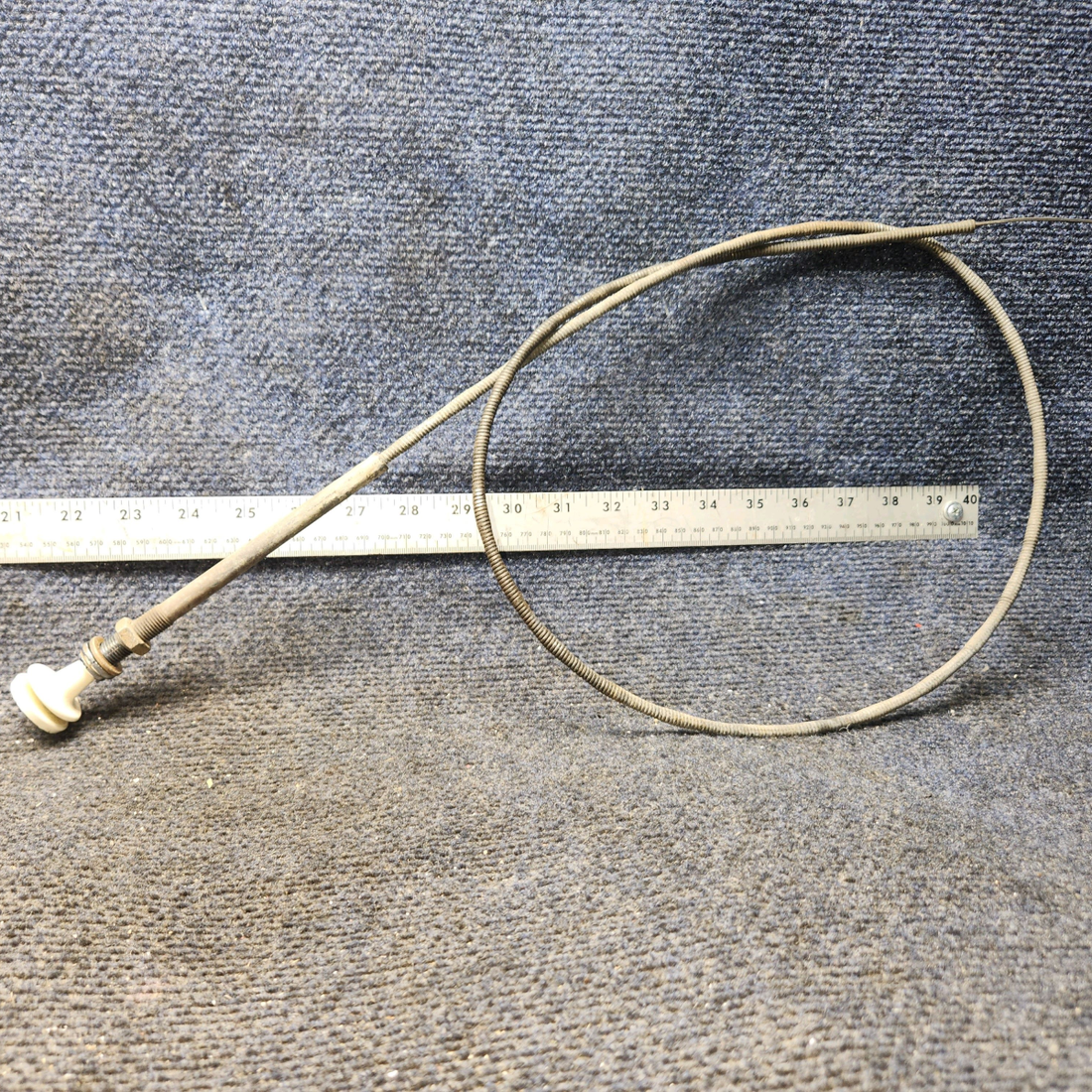 Used aircraft parts for sale, S1241-3 Cessna 182G Cabin Heat Control Cable (Length: 53.8")