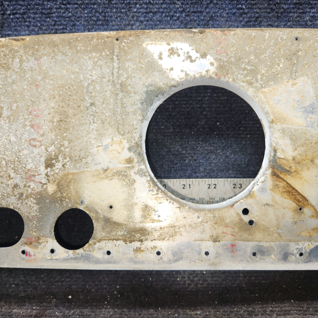Used aircraft parts for sale, 0511000-43 Cessna 172E FWD Fuselage Rib LH has a crack
