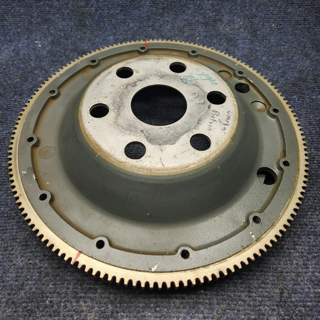 Used aircraft parts for sale, LW-16471 CESSNA C172RG STARTER RING GEAR ASSEMBLY TEETH: 149, 6 HOLES - 2 PLUGGED