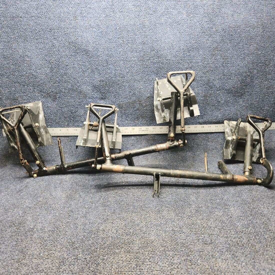 Used aircraft parts for sale, 0411306-11 Cessna C-150J Rudder/Brake Pedal Bar Assy Sold as a set