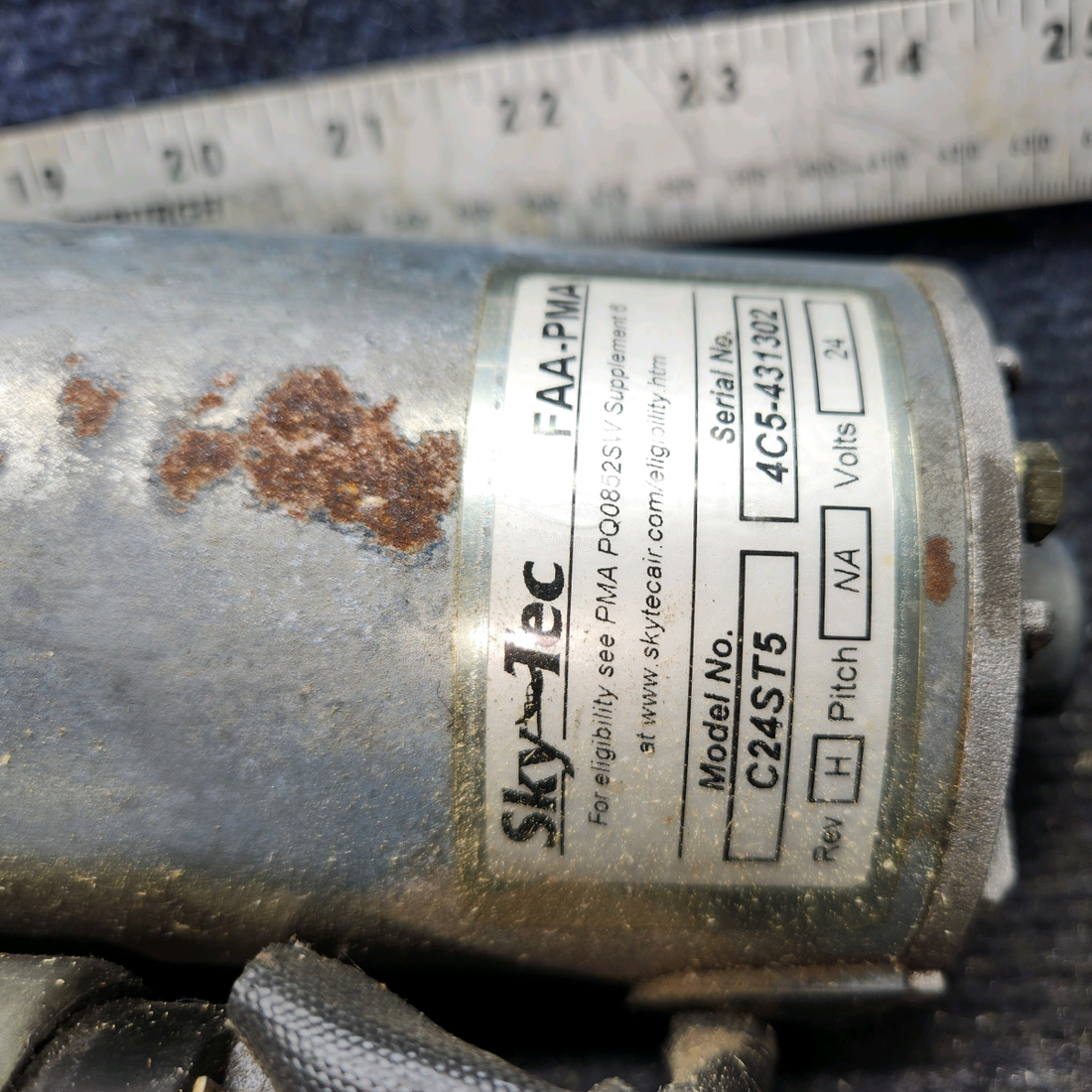 Used aircraft parts for sale, C24ST5 Sky-Tech Starter Assembly (24V) – External Solenoid Type