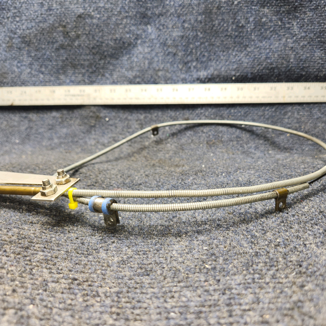 Used aircraft parts for sale, 66835-000 Piper PA28-140 Carburetor Heat Control Assy w Cable (Length: 49”)