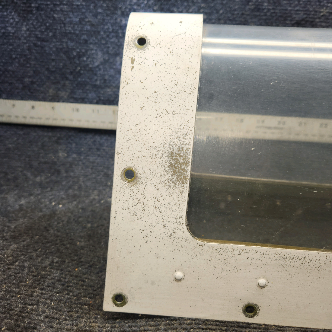 Used aircraft parts for sale, 0523115 Cessna 172 Landing Light Window Assembly