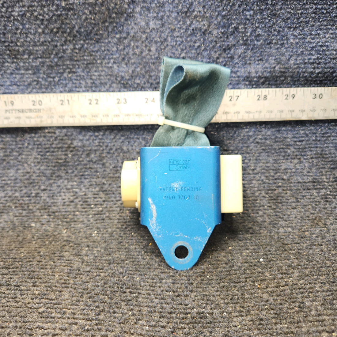 Used aircraft parts for sale, 7360191-405 America Safety Beechcraft C23 SUNDOWNER Inertia Reel Seatbelt Assembly