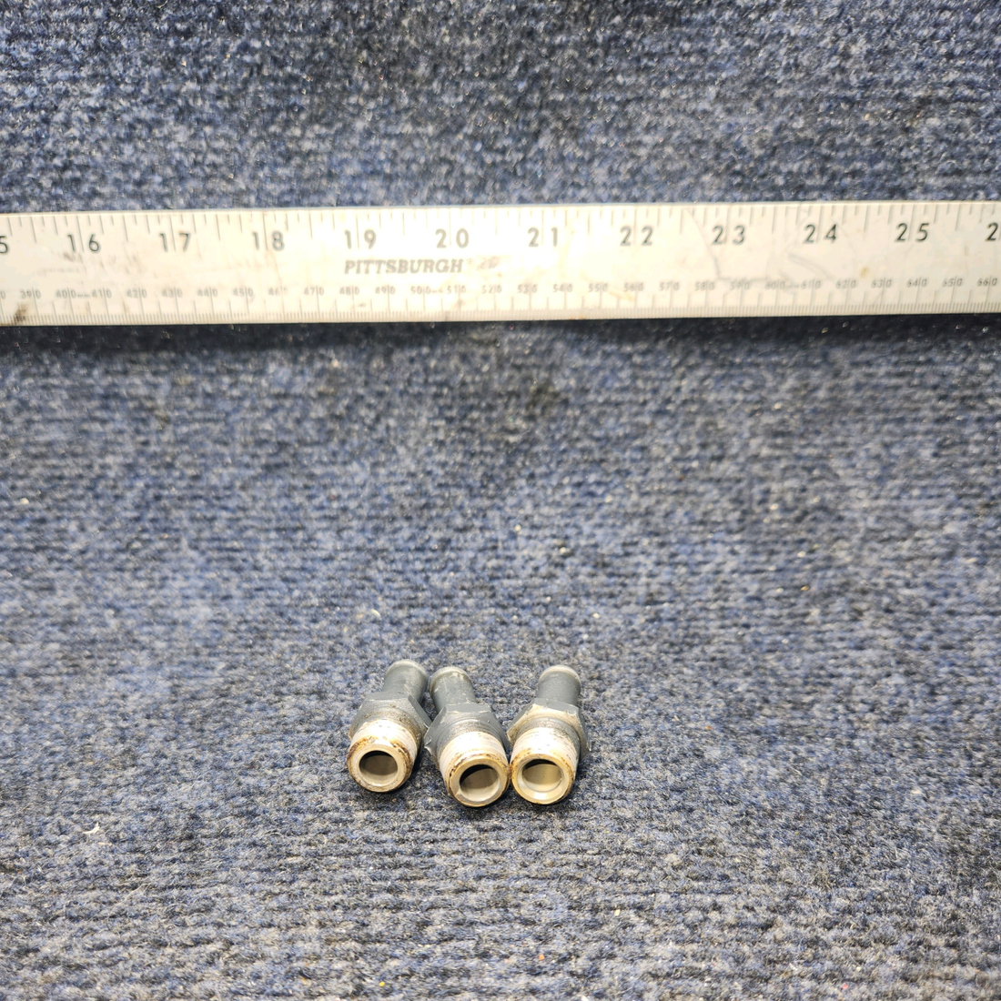 Used aircraft parts for sale, STD -684 Lycoming O-540 PIPER PA-24-250 NIPPLE Straight 3/8 I.D. hose Sold as a set of 3