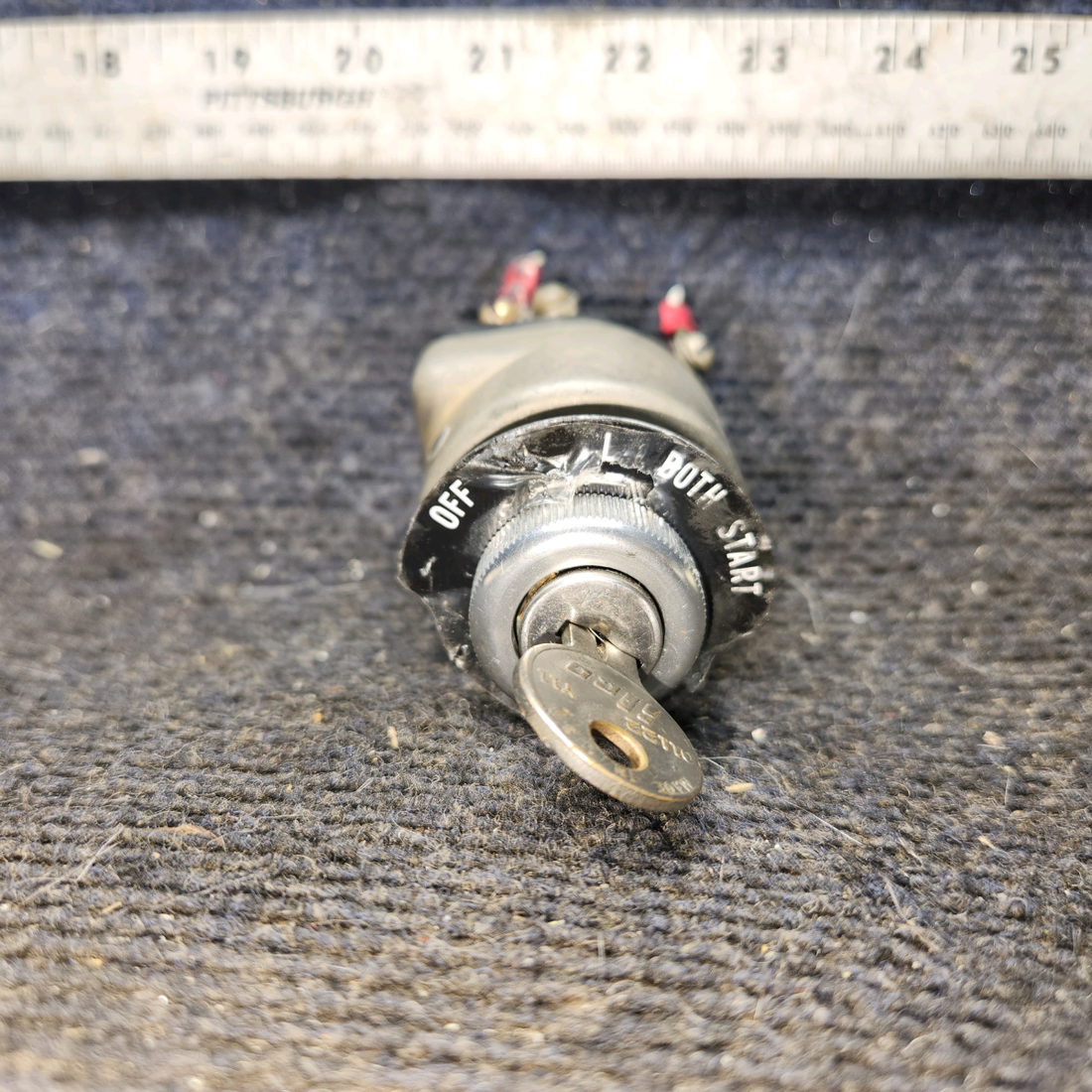 Used aircraft parts for sale, 10-357200-1 Bendix piper PA-28-181 Ignition Switch Assembly with Key