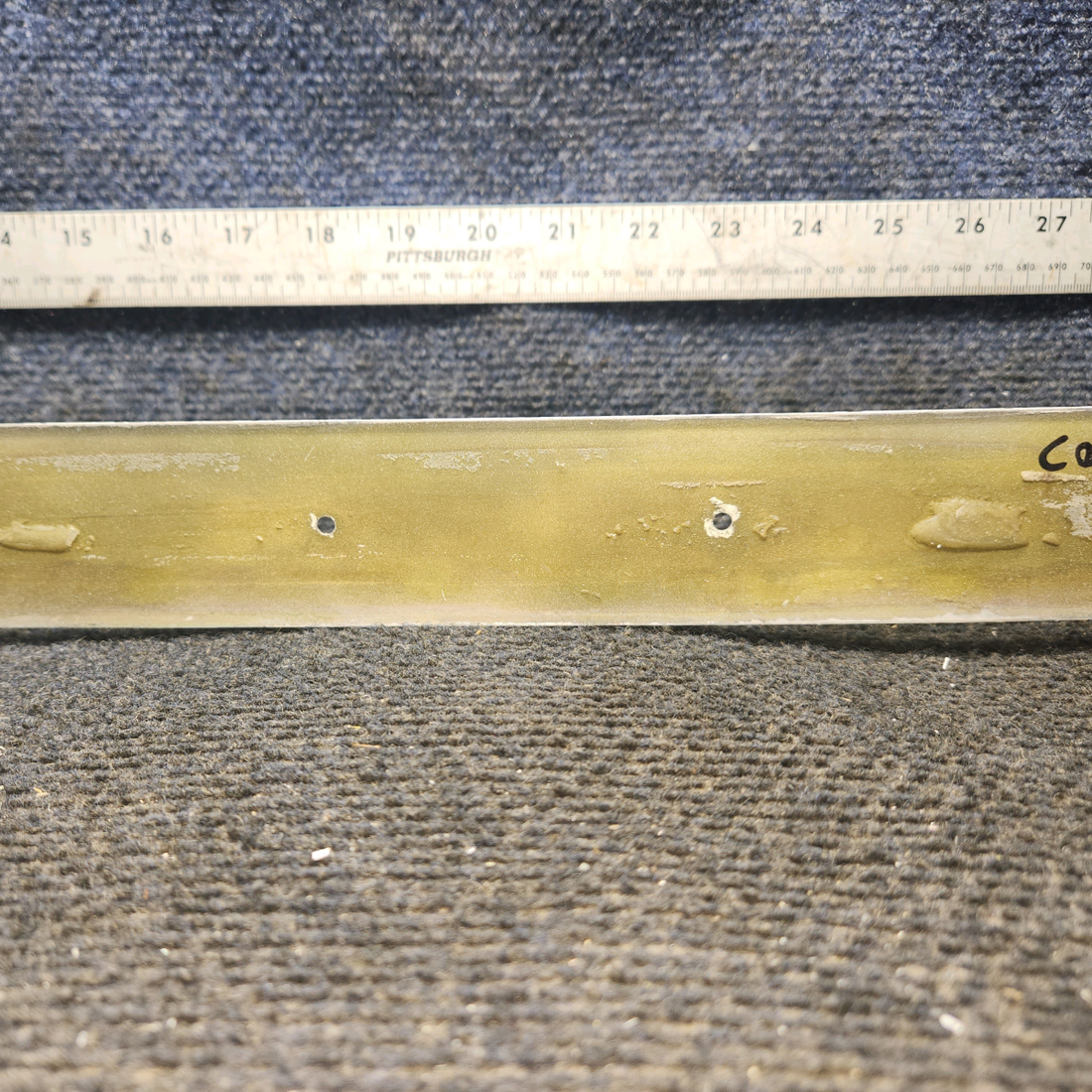 Used aircraft parts for sale, 63070-007 Piper PA-28-140 Trim Strip Windshield Center
