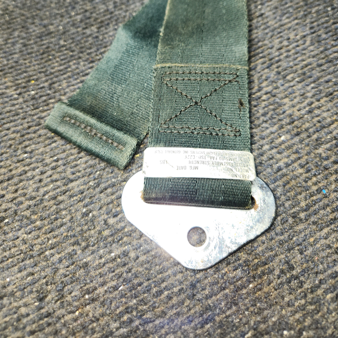Used aircraft parts for sale, 502985-401 America Safety Beechcraft C23 SUNDOWNER Safety Seat Belt