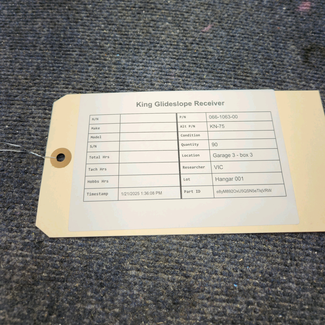 Used aircraft parts for sale, 066-1063-00 King KING GLIDESLOPE RECEIVER