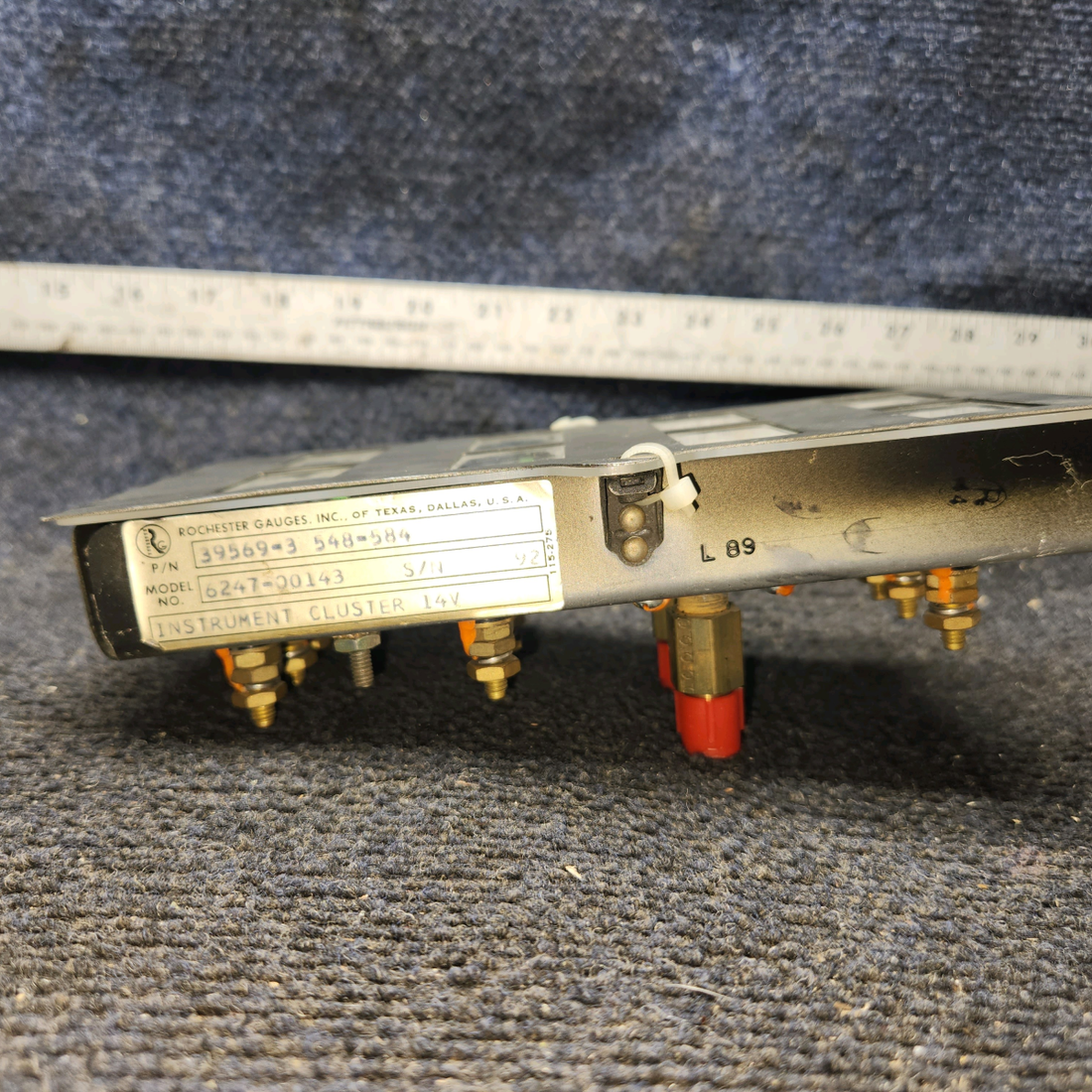 Used aircraft parts for sale, 39569-003 Rochester Gauges Piper PA34-220T Intrument Gauge Cluster (12V)