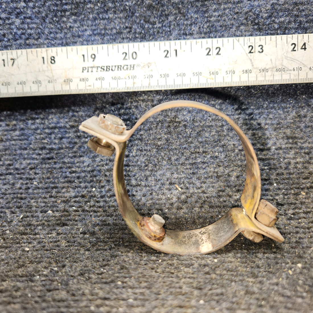Used aircraft parts for sale, 0550176-31, 0550176-26 Cessna 172E Tailpipe Clamp Assembly