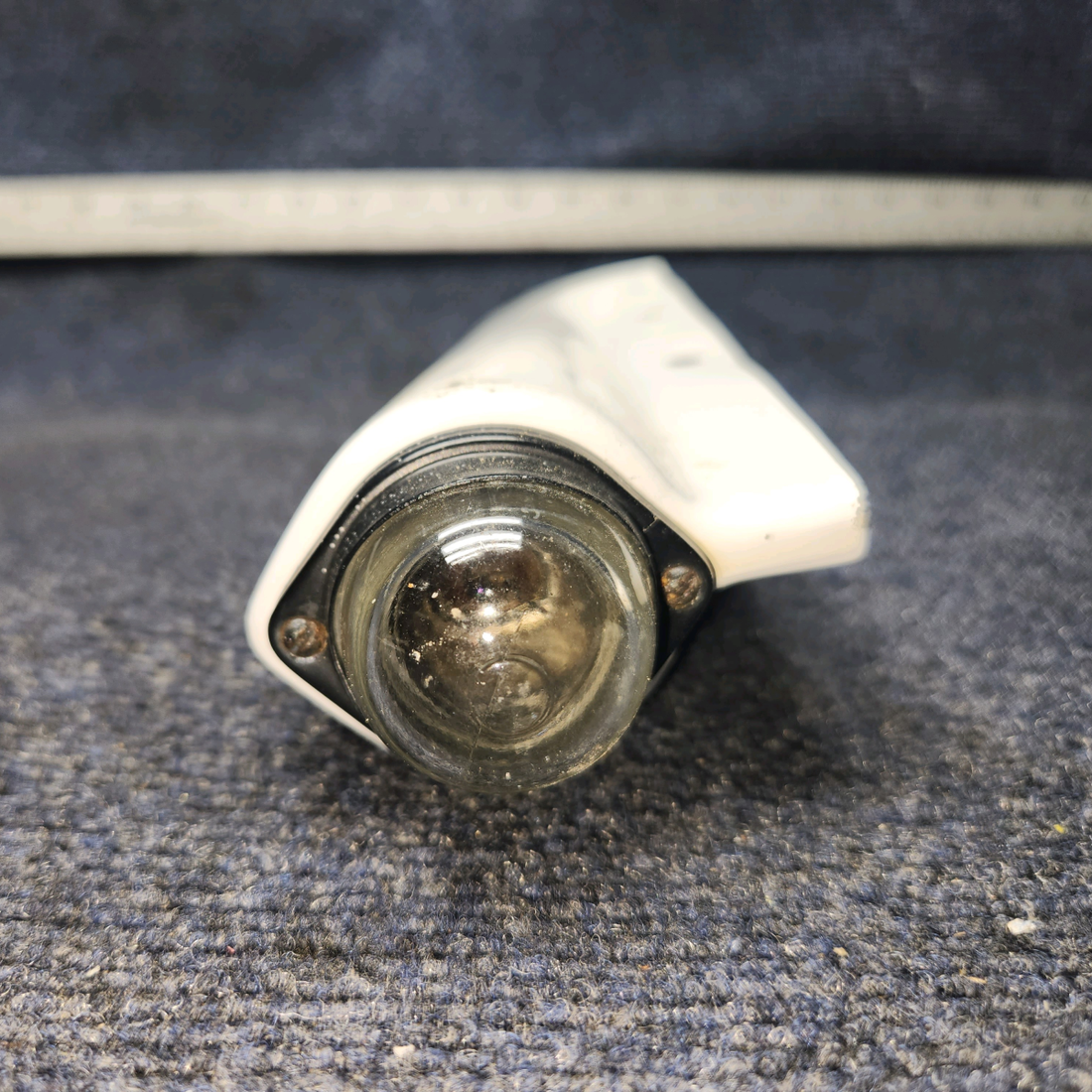 Used aircraft parts for sale, 63541-000 PIPER PA28-140 Rudder Tip Assembly with Tail Light/Fiberglass.