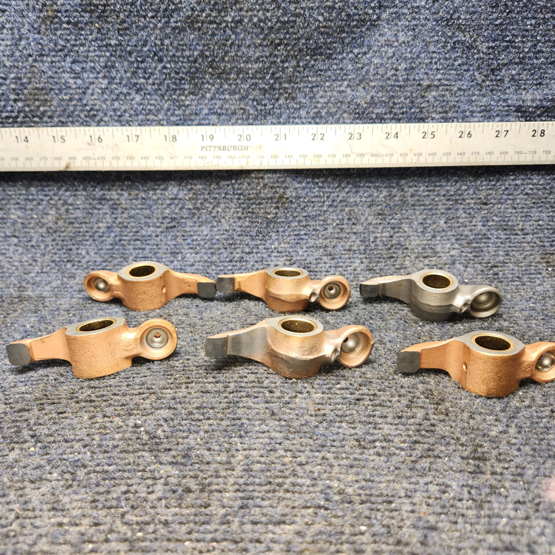 Used aircraft parts for sale, 694430 Lycoming O-320D3G Rocker Arm  - Set of Six