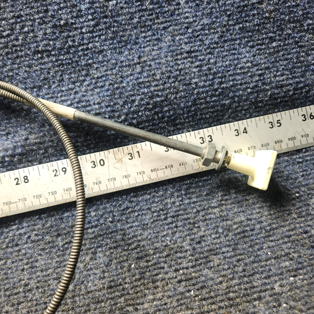 Used aircraft parts for sale, S1230-3 Cessna 182G Carburetor Heat Control Cable (Length: 41.5”)