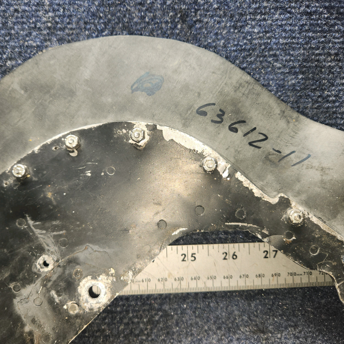 Used aircraft parts for sale, 63612-11 Piper PA28-140 Baffle Right Side Front