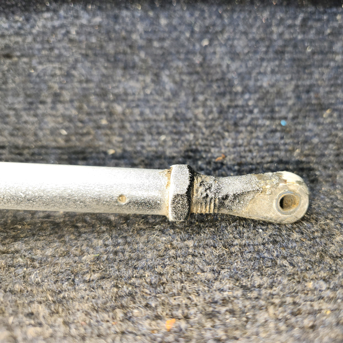 Used aircraft parts for sale, 65248-000 Piper PA28-161 Stabilator Trim Arm Assembly with Eye Bolt
