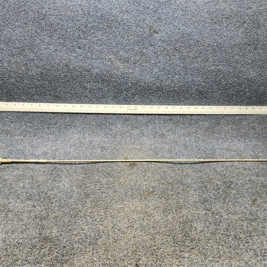 Used aircraft parts for sale, 653-032-10 Mooney  [part_model] Texas Several PARKING BRAKE CONTROL CABLE (LENGTH: 33-3/4")