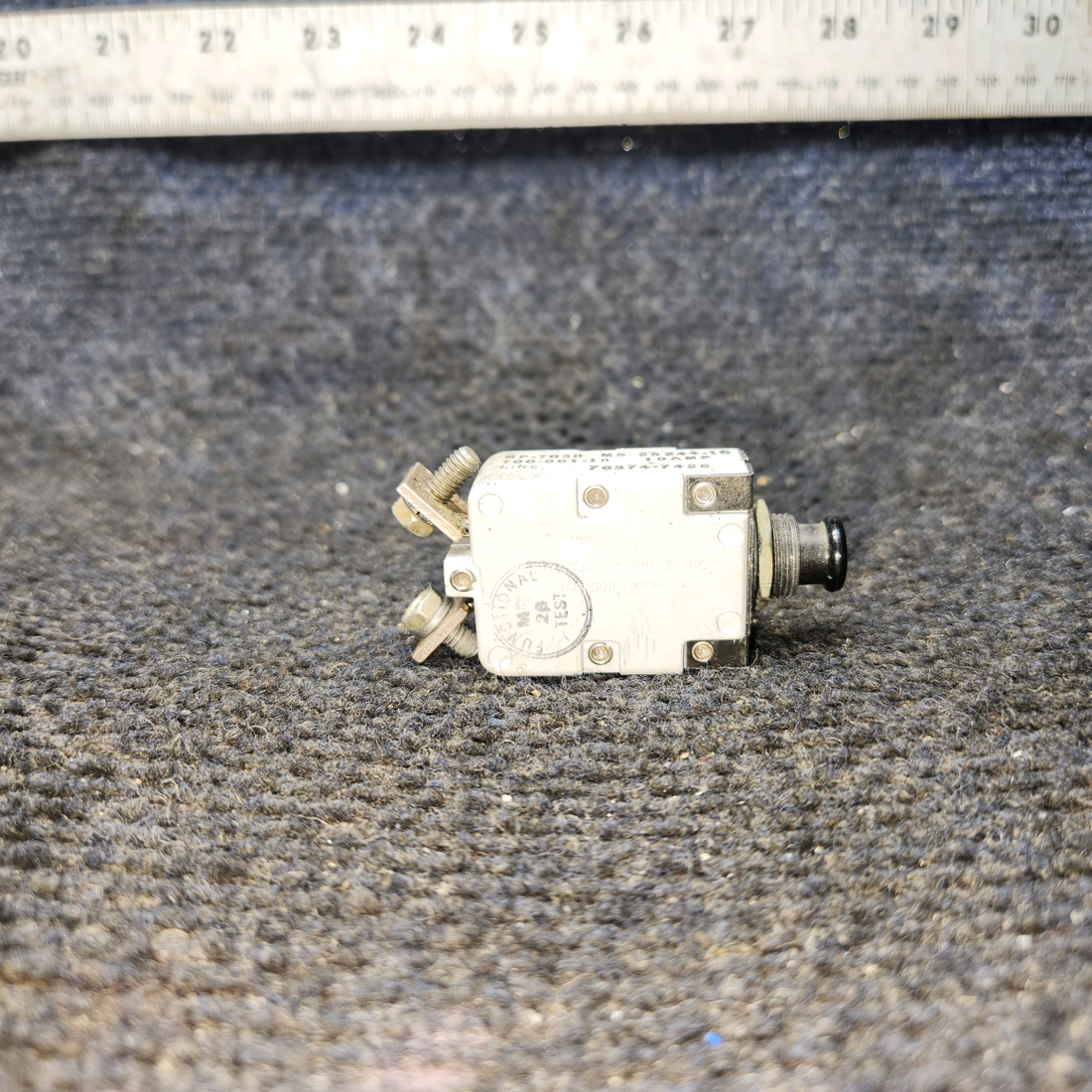 Used aircraft parts for sale, 700-001-10 Breaker Mfg Cessna 172E Pull Braker 10 AMP