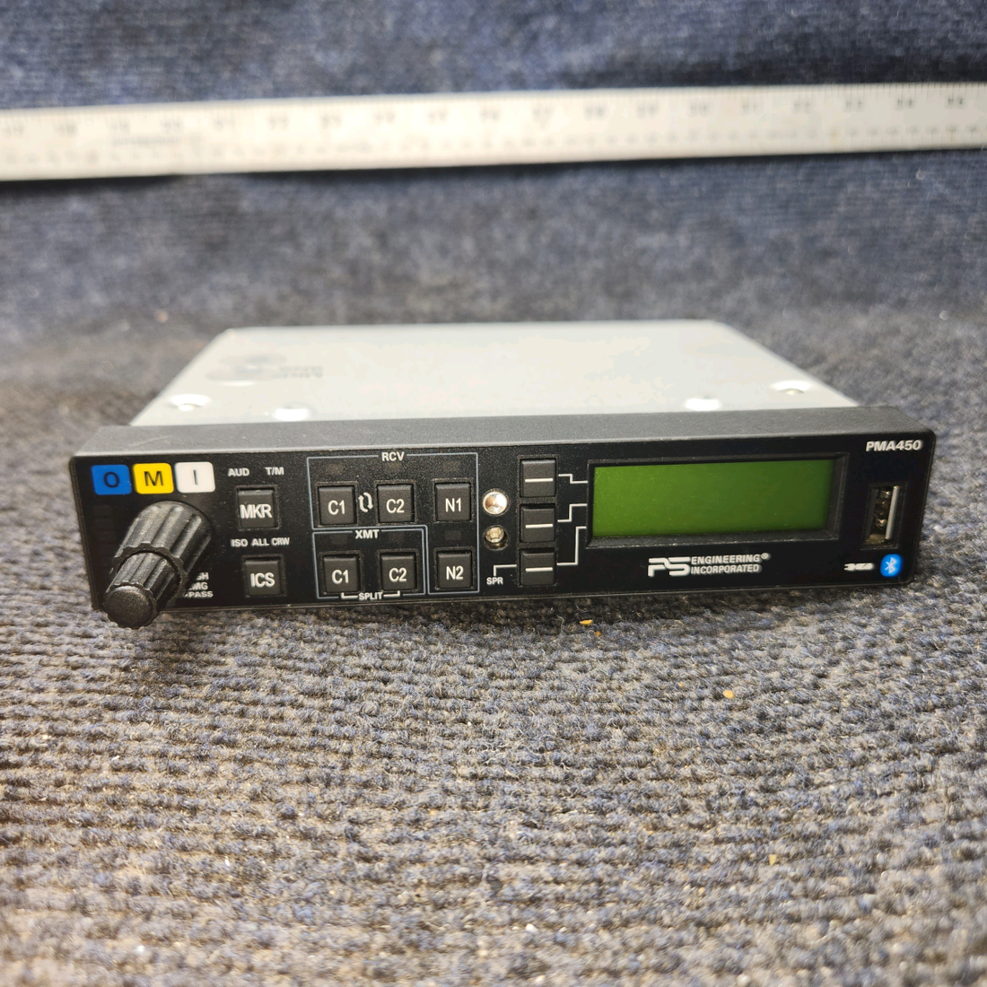 Used aircraft parts for sale, 050-450-0100 PS Engineering PMA-450 PIPER PA-24-250 Audio Selector Panel Radio Assembly