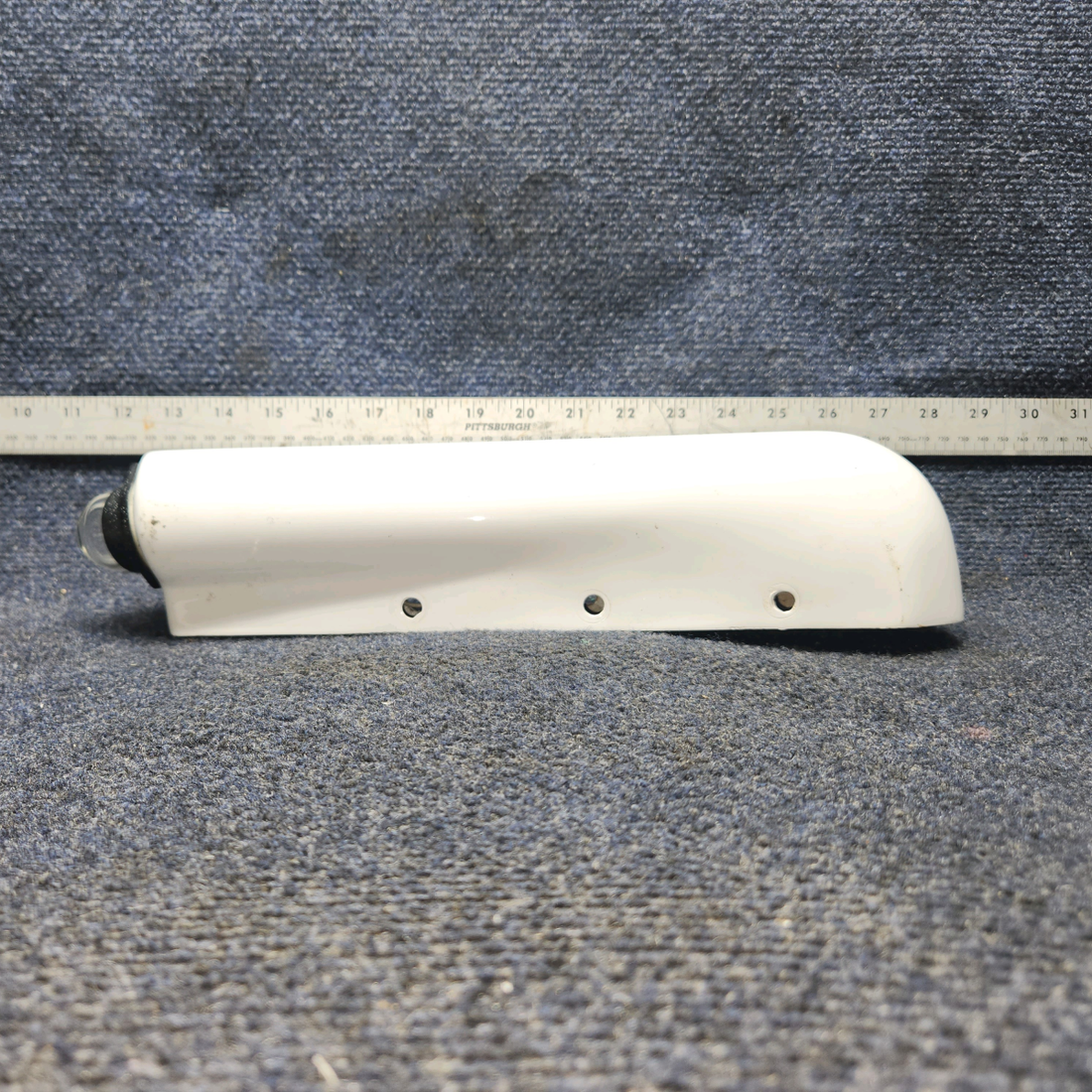 Used aircraft parts for sale, 63541-000 PIPER PA28-140 Rudder Tip Assembly with Tail Light/Fiberglass.