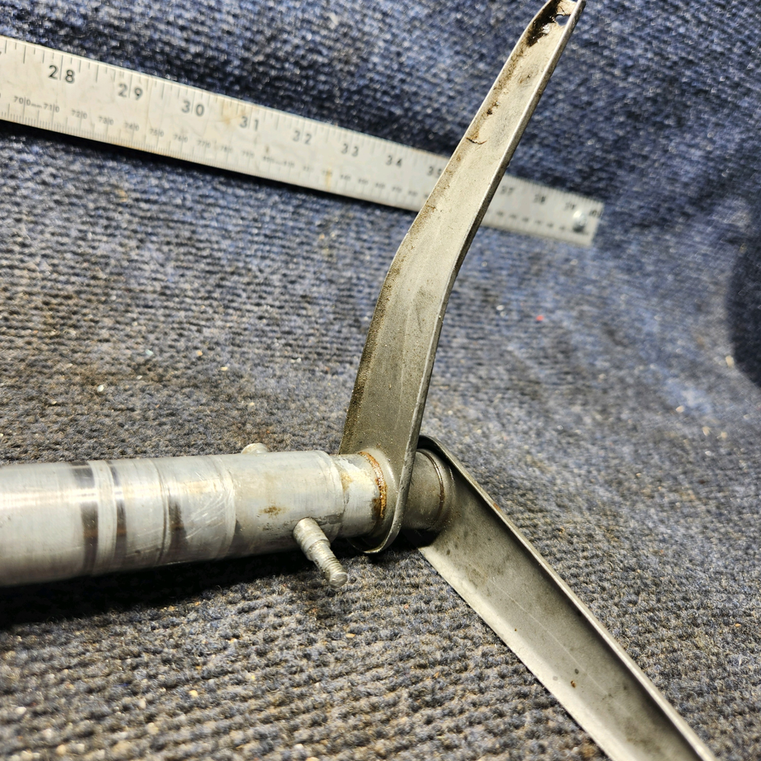 Used aircraft parts for sale, 35-524301, 35-524297 Beechcraft 35-33 Pilots Rudder Pedal Torque Tube