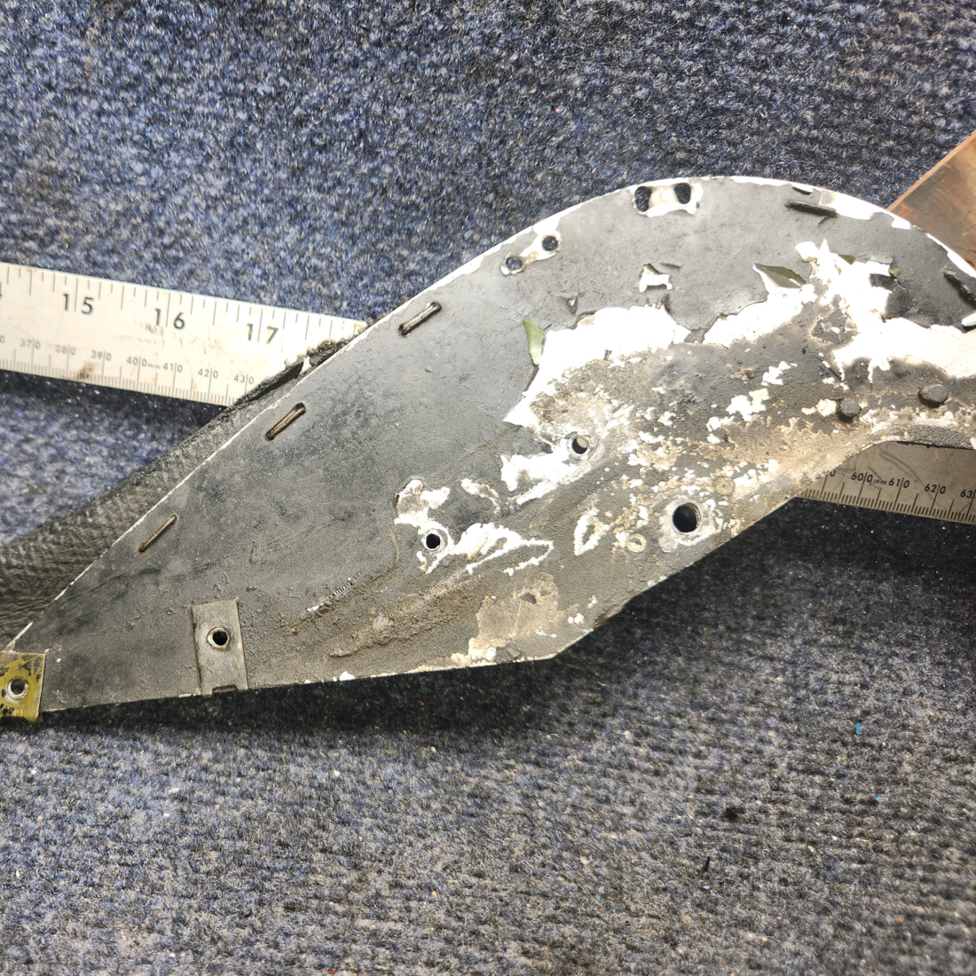 Used aircraft parts for sale, 63612-11 Lycoming O-320 Piper PA28-140 Baffle Assembly Right Side Front