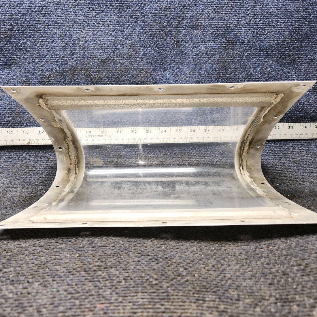 Used aircraft parts for sale, 0523115, 0523115-3, 0523115-5 Cessna 172E Landing Light Lens & Retainer Assembly