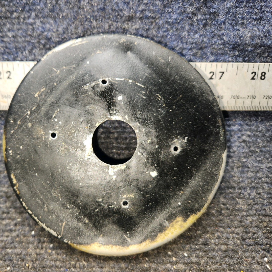 Used aircraft parts for sale, 0511198 Cessna 172 E Fuel Selector Cup with Placard