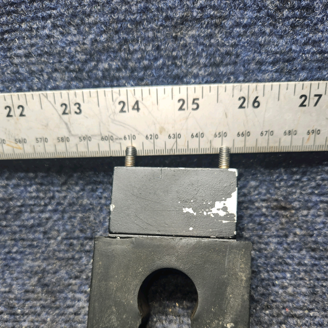 Used aircraft parts for sale, 63456-000, 65050-000, 63455-000 Piper PA28-140 Rudder Bar Support Block