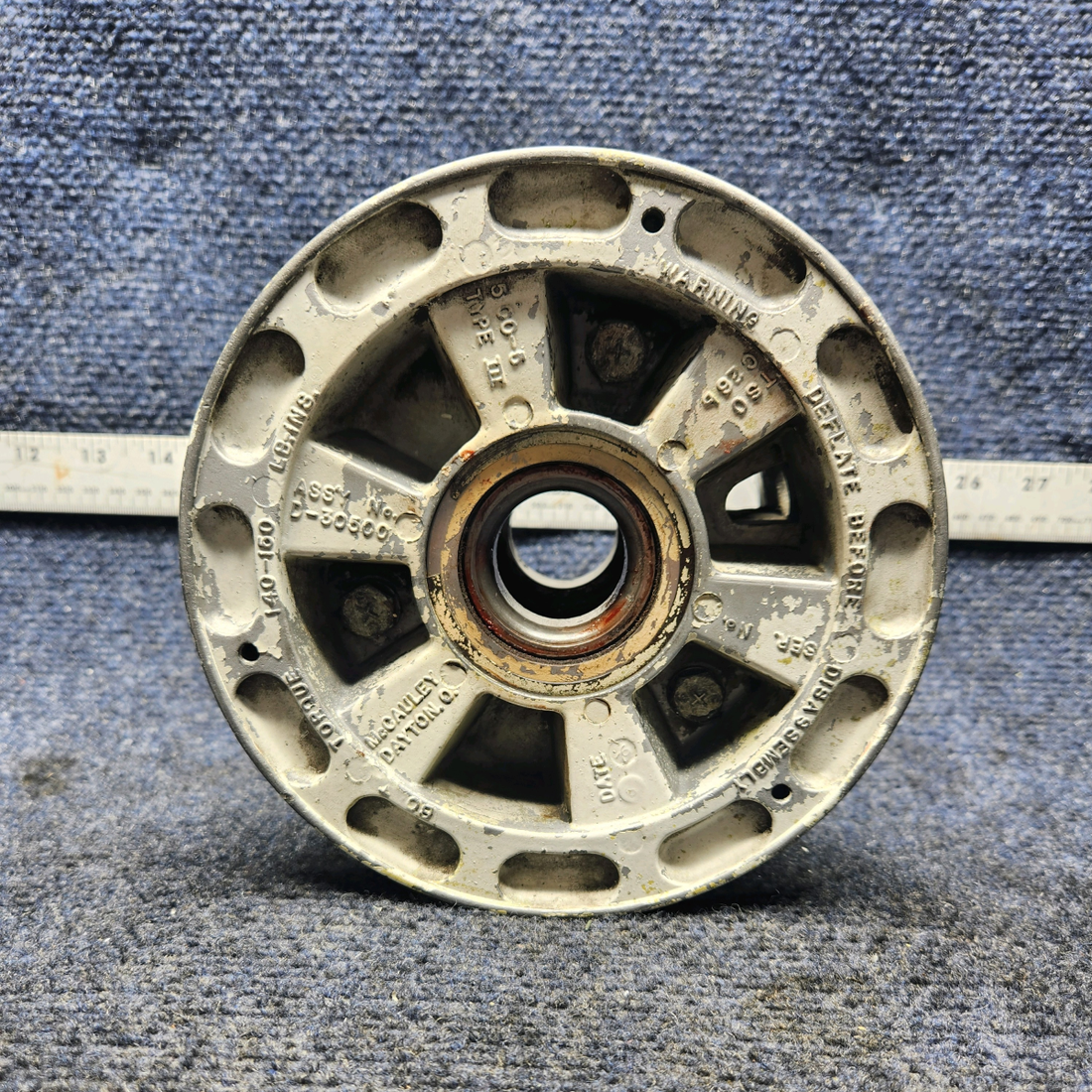 Used aircraft parts for sale, D-30500 McCauley 5.00-5 PIPER PA28-161 Warrior III MCCAULEY NOSE WHEEL ASSEMBLY 5.00-5