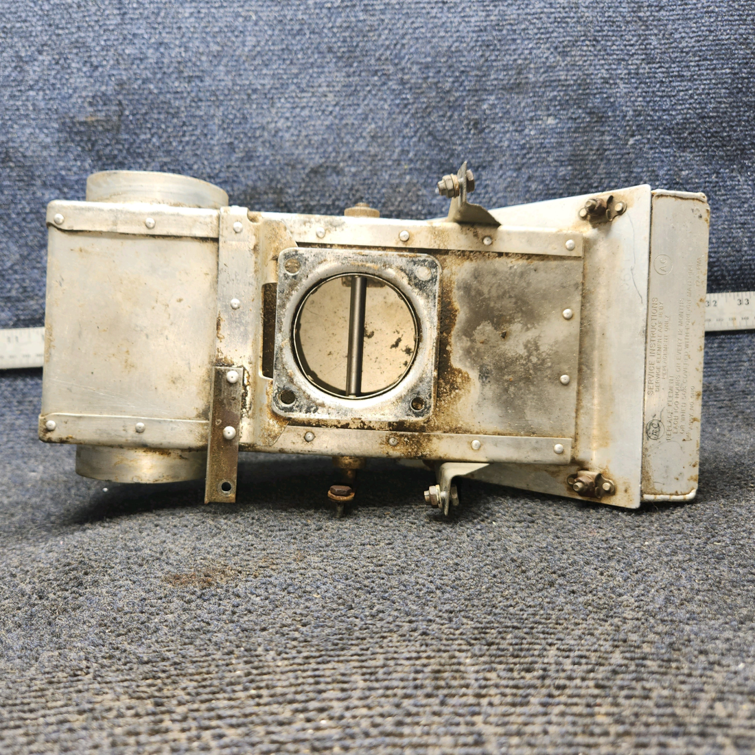 Used aircraft parts for sale, 0550180-1 Continental O-300-D Cessna 172F Carburetor Airbox Assembly