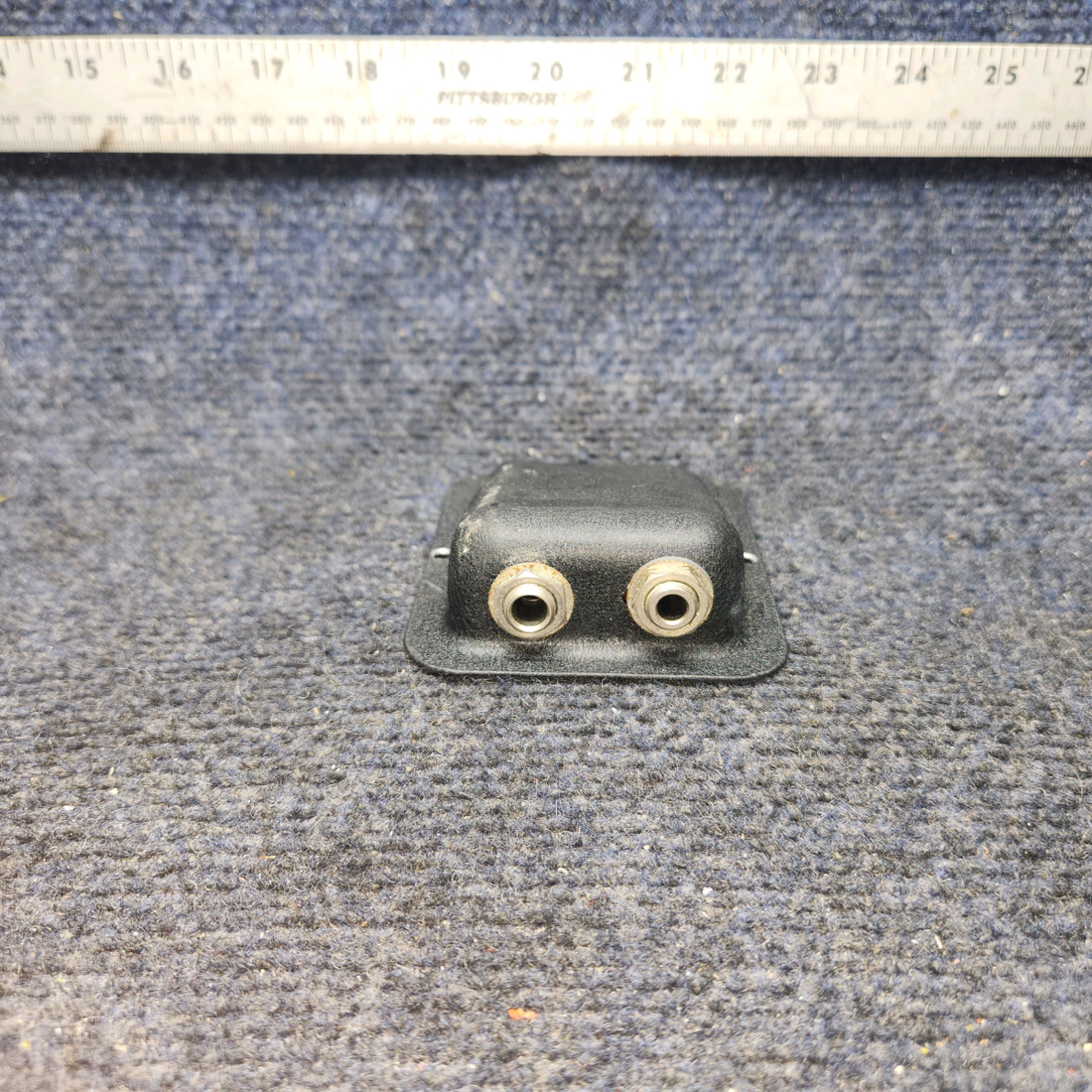Used aircraft parts for sale, Jack Mount Beechcraft A24R Mic or Phone Jack Mount 2 Hole- "SET OF FOUR"