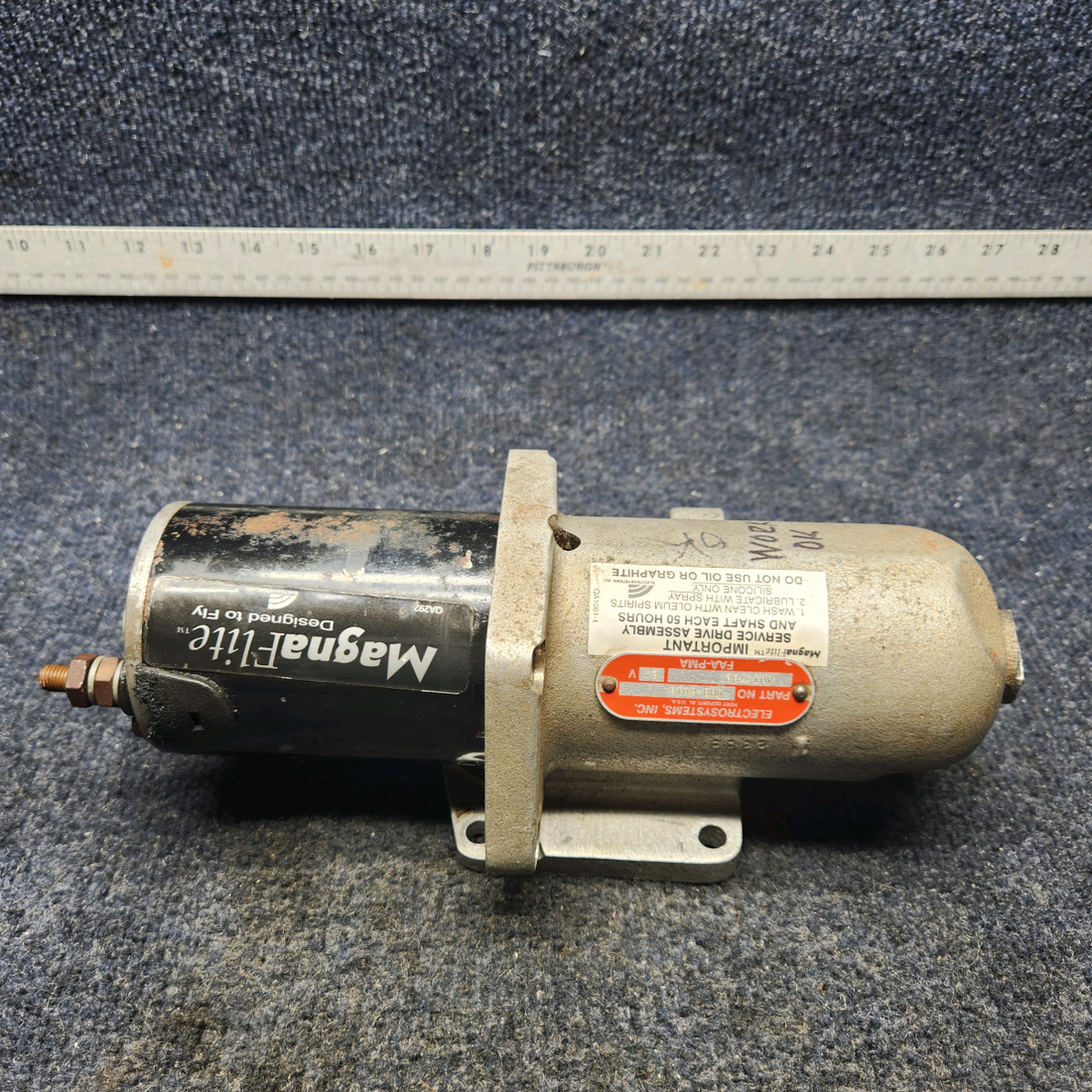 Used aircraft parts for sale, MHB-6016 ElectroSystems, Inc Texas Several MAGNA FLITE STARTER ASSEMBLY (VOLTS: 24)