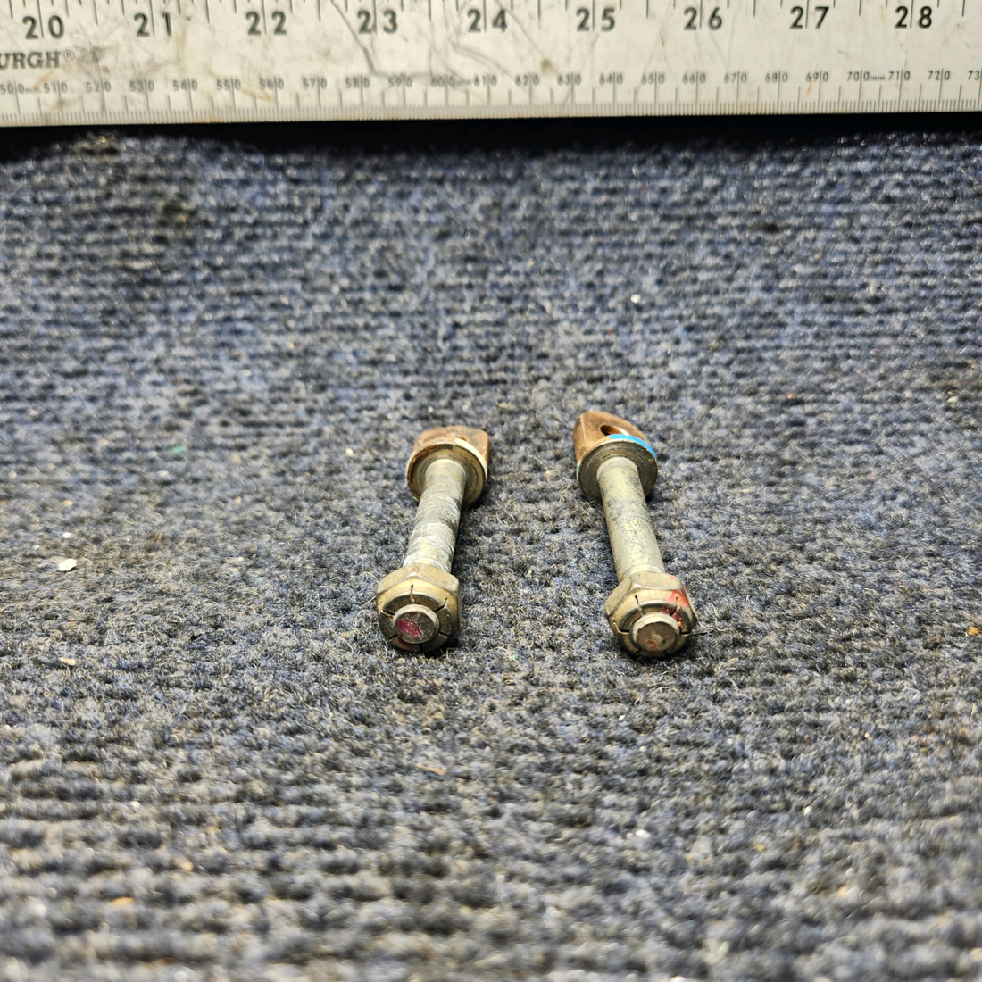 Used aircraft parts for sale, 402-057 Piper PA-28 Bolt Cabin Door Attach Upper Lower Set of 2