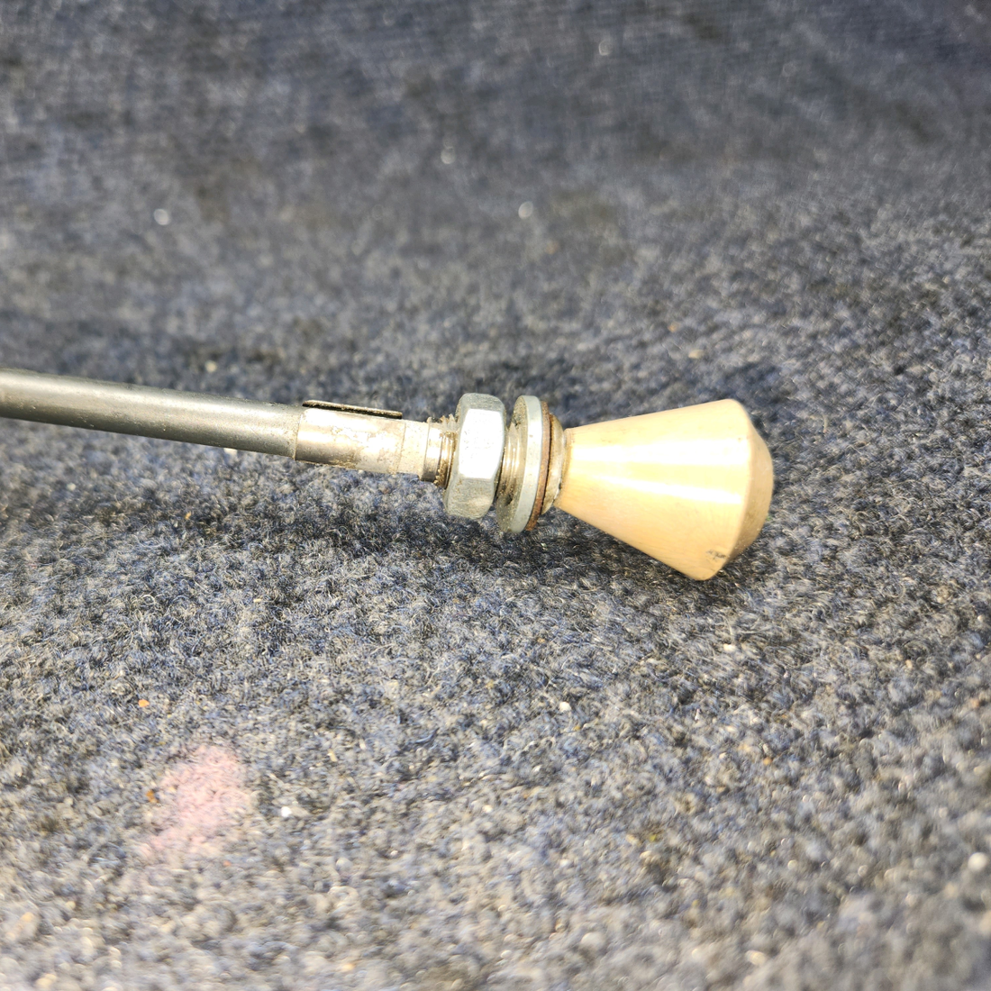 Used aircraft parts for sale, 35-380051-21 Beechcraft A24R Control Cable Cabin Head Assembly