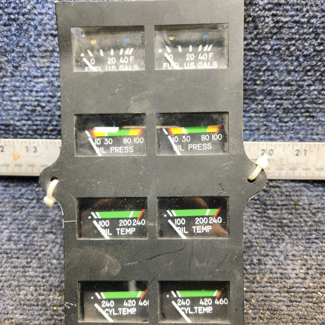 Used aircraft parts for sale, 39569-003 Rochester Gauges Piper PA34-220T Intrument Gauge Cluster (12V)