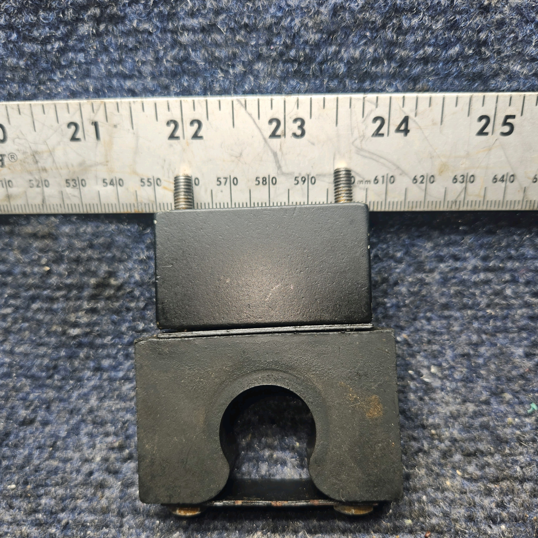 Used aircraft parts for sale, 63456-000, 65050-000, 63455-000 Piper PA28-140 Rudder Bar Support Block